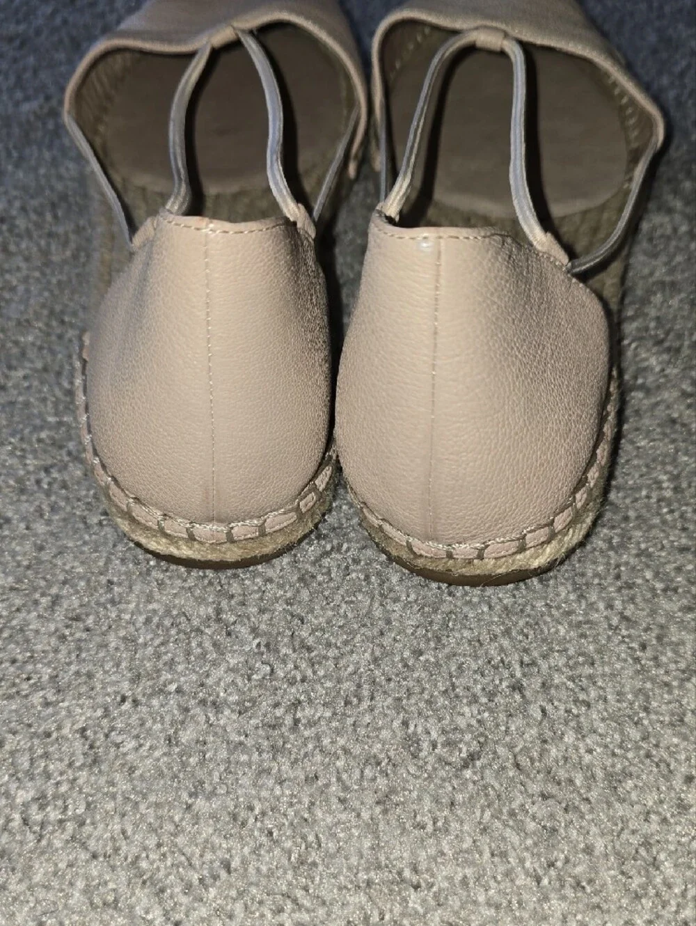 Eileen Fisher Blush Leather Espadrille Flats